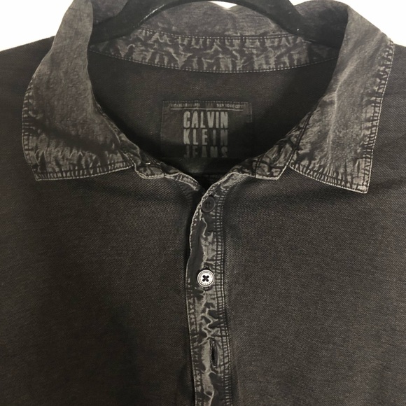 Calvin Klein men’s large black polo shirt - Picture 2 of 3